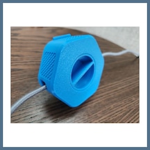Buradabulabilirsin 3d Baskı Taşınabilir Kablo Düzenleyici Makara Şarj Ve Usb Kablo Toplayıcı Döner Kablo Sarıcı - Mavi Bbz