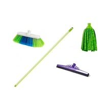 Fırça Çekpas Mop Takımı Saplı Temizlik Seti 6 Parça