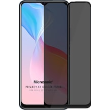 Microsonic Vivo Y21 Privacy 5d Gizlilik Filtreli Cam Ekran Koruyucu Siyah