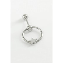 Çelik Kolye Yıldız Çelik Piercing 1 Adet Çok REnkli