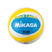 Mikasa Sentetik Deri Plaj Voleybol Topu Bv543c-vxb-ysb Sarı - Mavi