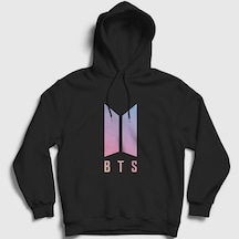 Presmono Unisex Purple Bts Kapüşonlu Sweatshirt Siyah Presmono Unisex Purple Bts Kapüşonlu Sweatshirt Siyah