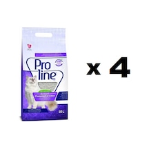 Proline Lavanta Kokulu İnce Taneli Topaklaşan Bentonit Kedi Kumu 4 x 10 L