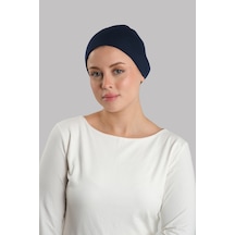 Hürrem Bone Lacivert Pratik Hazır Geçmeli İç Bone Viskon Süngerli Lastikli 3015 02