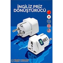 İngiliz Ve Amerikan Fişi Dönüştürücü - Priz Dönüştürücü 2 Adet