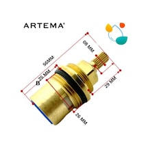 Artema A31104yp Artema:gr. Salmastra G3/4 90 Saga Kapalı Gold