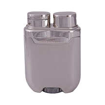 Tek Torch Pürmüz Gümüş-gold Metal Puro Çakmağı - Tr7893