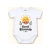 Babylimon Kendi Ritmimde Beyaz Kısa Kollu Çıtçıtlı Bebek Zıbını Beyaz - Kendi Ritmimde - 928161955 Beyaz - Kendi Ritmimde