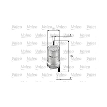 VALEO 587021 Yakıt Filtresi (Benzin) Volkswagen Polo IV 1.2 12V-1.4 16V
