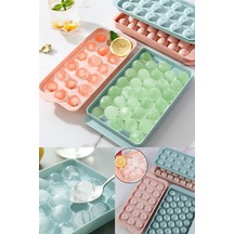 Küre Buz Kalıbı Kapaklı 33 Hazneli Yuvarlak Buz Kalıbı Kokteyl Sunum Buz Kalıbı Diğer