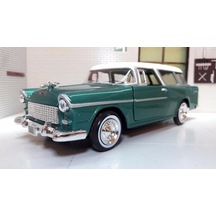 Motormax 1955 Chevrolet Bel Air Nomad 1/24 Yeşil Model Araba