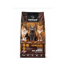 Vetpaw Tavuklu Yetişkin Kedi Maması 15 Kg Premium - Tüm Irklar İçin Kuru Kedi Maması