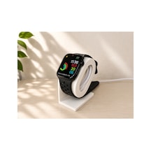 Akıllı Saat Şarj Standı Apple Watch Uyumlu Kablo Düzenleyici Beyaz
