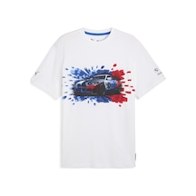 Puma 632912-02 Bmw Mms Graphic Tee Mono Tişört Erkek T-shirt Beyaz