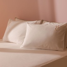Soft Papatya Nakışlı 2'li Yastık Kılıfı - Beyaz - 50x70 Cm Çok Renkli
