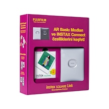 Fujifilm Instax Square Link Akıllı Telefon Yazıcısı Bundle Box Beyaz