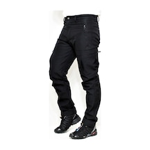 Mudwill Siyah Zipper Kargo Cepli Softshell Pantolon Siyah