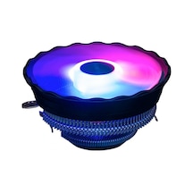 Gnc Rgb Ledli İşlemci Fanı Intel Amd Cpu Fan 12 Cm Işıklı Fan