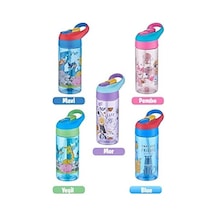 Fiftyfifty 500ml Tritan Kalın Pipetli Çocuk Okul Su Matarası Açık Beyaz