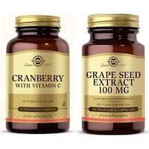 Solgar Cranberry Extract With Vitamin C Grape Seed Extract