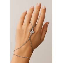 Gümüş Renk İçi Boş Kelebek Çelik Şahmeran - 3575 Çok Renkli