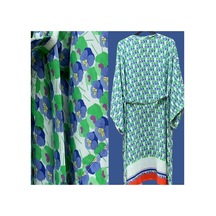 Lila Mare Çiçekli Kimono Renkli Renkli