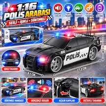 Wy620a 1:16 Sesli Oyuncak Polis Arabası