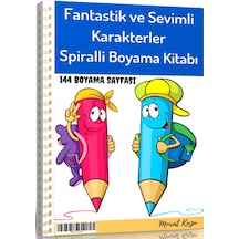 Spiralli Fantastik Ve Sevimli Karakterler Boyama Kitabı