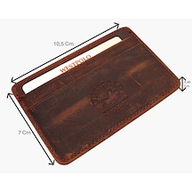 Westpolo Eskitme Hakiki Deri Unisex İnce Kartlık - G2 Taba G2 Taba