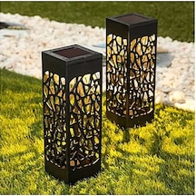 Dekoratif Solar Güneş Enerjili Bahçe Aydınlatması Yürüyüş Yolu Seti 6 Adet