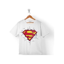 Superman Super Man Logo 3 Boyutlu Çocuk Tişört 001