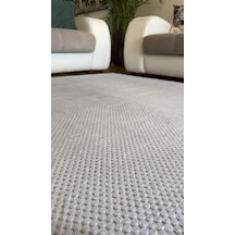 Elvey Home Gri Kaymaz Jel Taban Soft Yıkanabilir Kesme Özel Ölçü Tozsuz Antialerjik Antre Koridor Halı Jelelvmakhal Gri