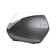 Sh36 White Motosiklet Yan Çanta Takım 36 Litre Kapasite Motor Yan Heybe Siyah