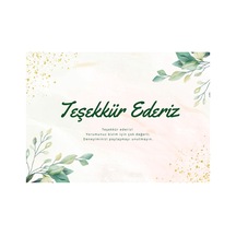 Teşekkür Kartı Sipariş Kartı Tebrik Kartı Paketleme Kartı Kargo Kartı Not Kartı 100 Adet - Bej - 181