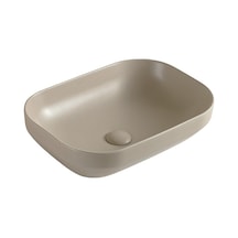 Ey-4740mk Mat Cappucino Tezgah Üstü Lavabo Krem