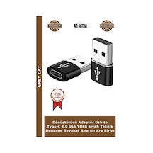 Dönüştürücü Adaptör Usb To Type-c 3.0 Usb Yd68 Siyah Teknik Donanım Seyahat Aparatı Ara Birim