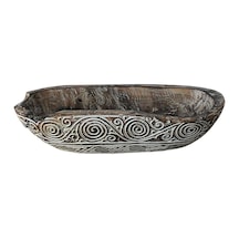 Doğal Ahşap Tabak Meyvelik K02
