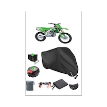 Siyah Kawasakı Kx 250 Arka Çanta Kilit Uyumlu Su Geçirmez Branda Motosiklet
