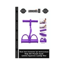 Özel Seri Esneme İpi Antrenman Bağı Btr-purple Ayak Çekme Egzersiz Lastiği Mor