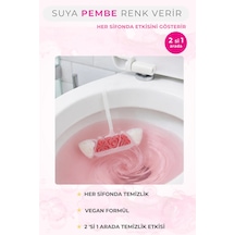 Power Active Aktif Wc Bloğu 2'li Paket-suya Pembe Renk Veren Klozet Temizleyici