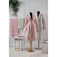 Aile Bornoz & Havlu Seti L1.pc.004.12.c17 Deco Rose - Bej