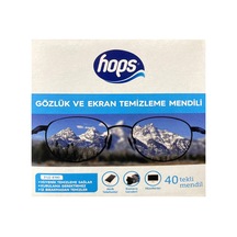 Hops Gözlük Temizleme Mendili 40lı - Hijyenik Ve Pratik Temizlik 8'li Avantaj Paketi - 8 Adet Tarı