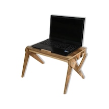 Woodhub Laptop Masası Laptop Standı Ders Çalışma Masası Rahle Sedir Kahverengi