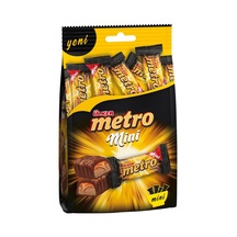 Ülker Metro Mini 102g - Pratik Atıştırmalık Çikolata 8'li Avantaj Paketi - 8 Adet Tarı