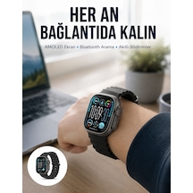 Amoled Akıllı Saat 49mm Bluetooth Arama Spor Ve Sağlık Yeni Nesil - Lisinya