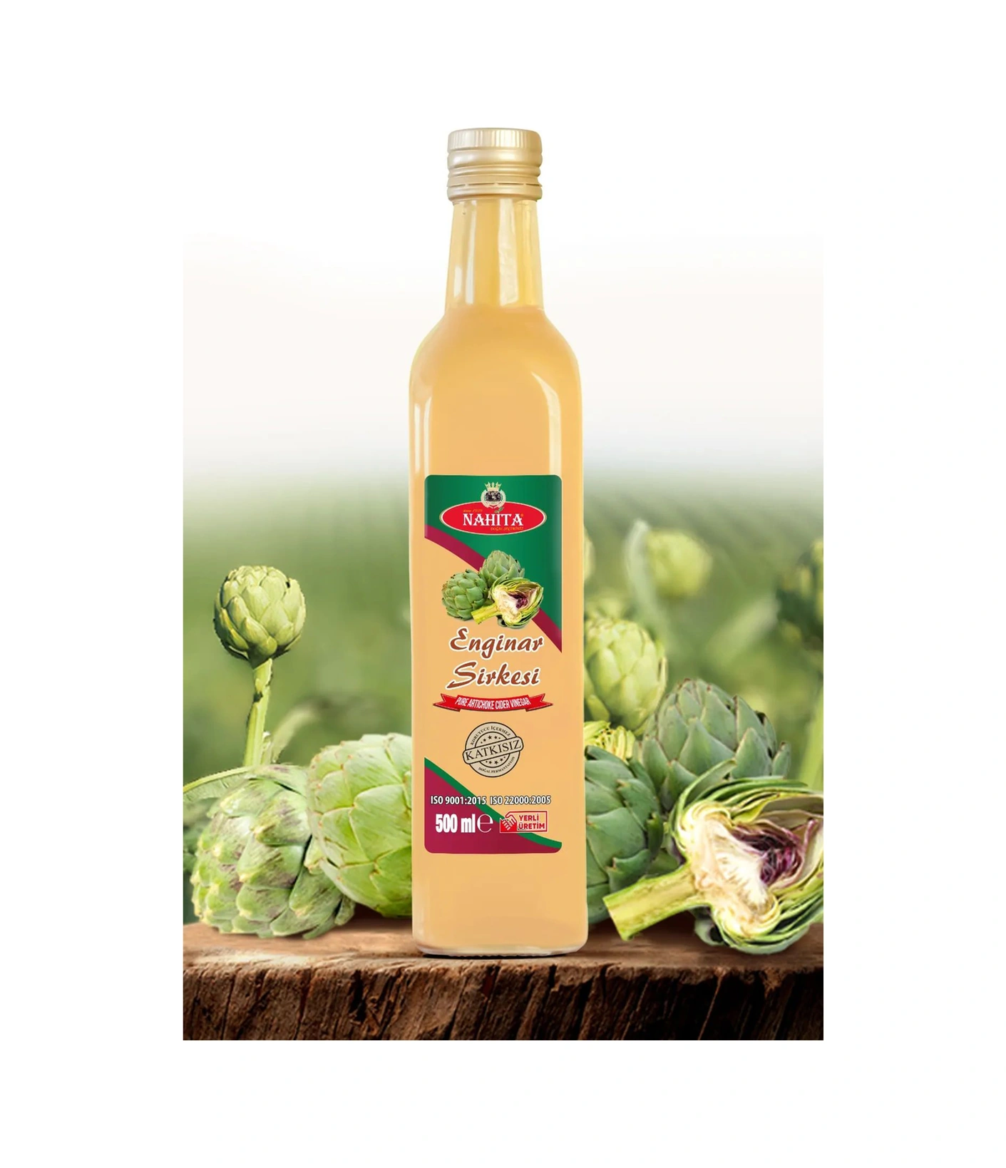 Enginar Sirkesi % 100 Doğal Katkısız 500 Ml