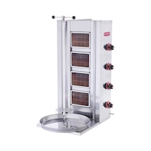Işıkgaz Silverinox Endüstriyel Lpg Tüplü 4 Radyanlı Döner Ocağı Makinesi