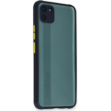Newface Realme C11 Kılıf Miami Şeffaf Silikon Lvsqvr - 87 - Lacivert