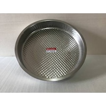 Çiğ Köfte Tepsisi - 0 Numara - Çelik Leğen Motifli - 36 CM