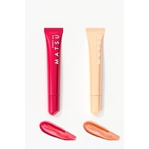 Matsu Professional Peachy, Şeftali Aromalı Nemlendirme Ve Yumuşatma Dudak Balmı, 10 Ml 3 Paketi